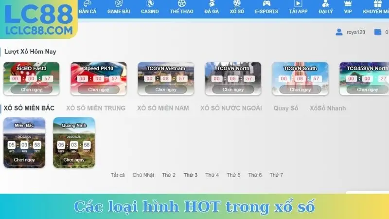 Các loại hình HOT trong xổ số